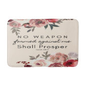 Geen enkel wapen dat tegen mij is gevormd, zal bad badmat (Voorkant)