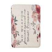 Geen enkel wapen dat tegen mij is gevormd, zal bad badmat (Voorkant Verticaal)