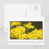 Geen enkele daad van vriendelijkheid is ooit versp briefkaart (Voorkant / Achterkant)