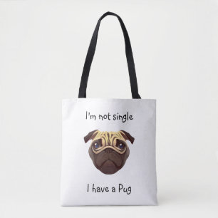 Geen enkele ik heb een Pug. Draagtas