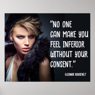 Geen enkele persoon kan je het gevoel geven minder poster