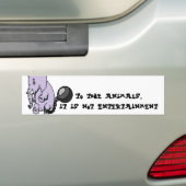 Geen entertainmentBumpersticker Bumpersticker (Op auto)