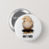 Geen eten. ronde button 5,7 cm (Voorkant /achterkant)