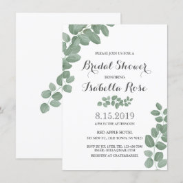 Geen Eucalyptus Leaf Vrijgezellenfeest Kaart