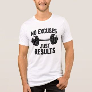 Geen Excuses Alleen Resultaat - Motiverende Gym Ha Tri-Blend Shirt
