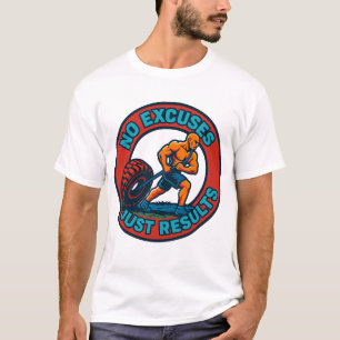 Geen excuses, alleen resultaten - Hardcore Gym Tsh T-shirt