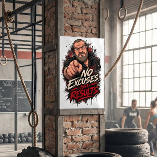 Geen Excuses. Alleen Resultaten. Poster