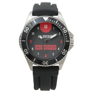 Geen Excuses Alleen Resultaten Zwart Horloge