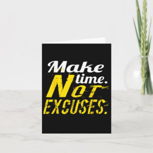 Geen excuses Gym &amp; Fitness Workout Motivation  Kaart
