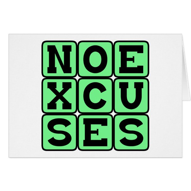 Geen Excuses, Internet Meme (Voorkant Horizontaal)