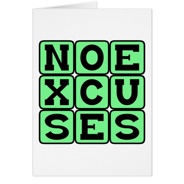 Geen Excuses, Internet Meme (Voorkant)