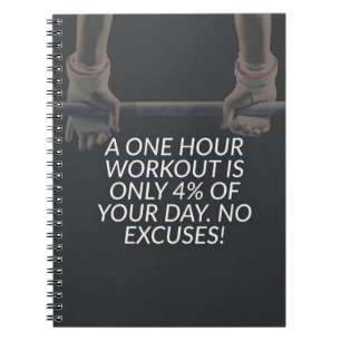 Geen excuses - Workout Motivatie Notitieboek