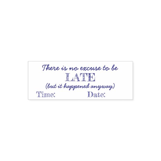 Geen excuus om de laatste stempel te gebruiken (Design)