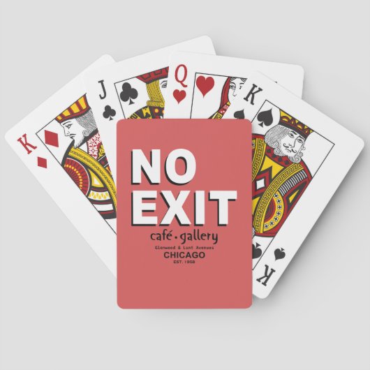 Geen Exit Café, Galerij, Chicago - Spelkaarten Pokerkaarten (Achterkant)