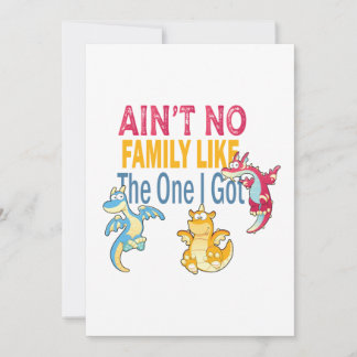 Geen familie zoals die ik kreeg bedankkaart