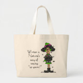 Geen fan van de winter grote tote bag (Voorkant)