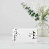 Geen fan van de winter visitekaartje (Staand voorkant)