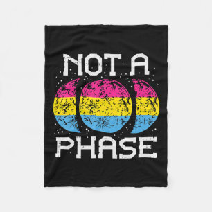 Geen Fase Pansexual Moon Funny Pan Pride Flag Fleece Deken