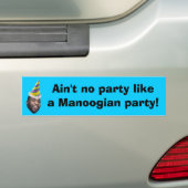 Geen feest als een Mangoesisch feest! Bumpersticker (Op auto)