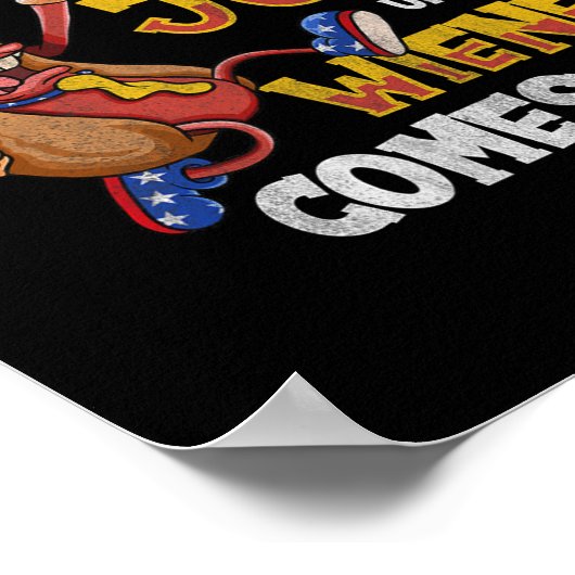 Geen feestje tot mijn Wiener uitkomt op 4 juli Poster (Hoek)