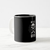 Geen flux gegeven grappig lassen en lassen tweekleurige koffiemok (Voorkant links)