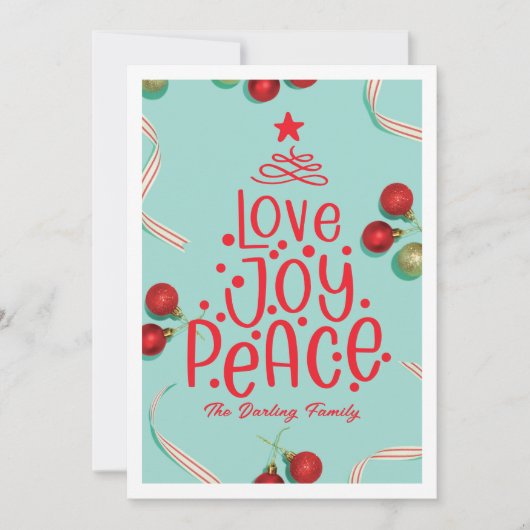 Geen foto kerst Kaart (Voorkant)