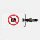 Geen fotografie-teken bagagelabel (Achterkant horizontaal)
