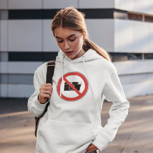 Geen fotografie-teken hoodie