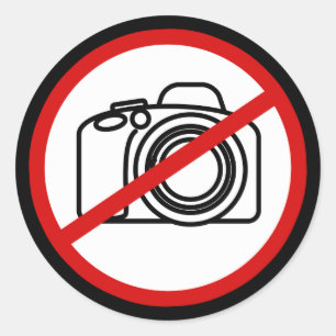 Geen fotografie toegestaan stickers