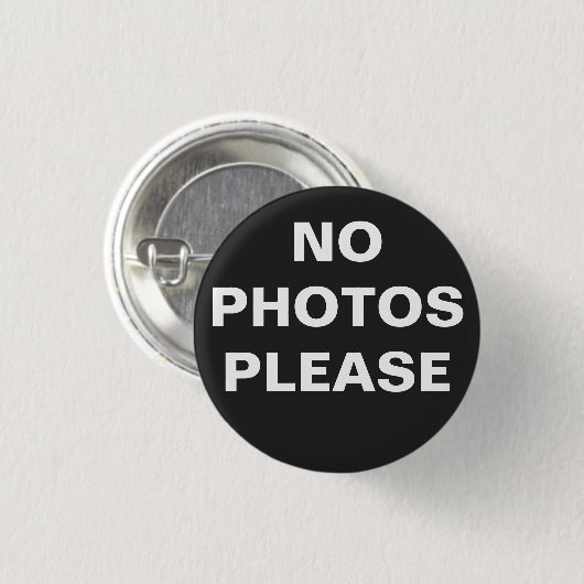 Geen foto's alstublieft in de Button (Voorkant /achterkant)