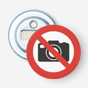 Geen foto's toegestaan button flesopener