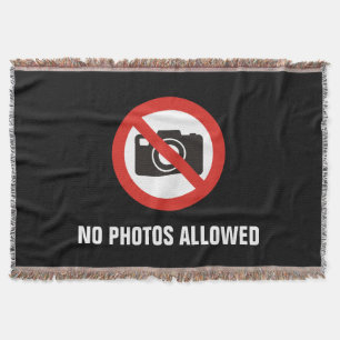 Geen foto's toegestaan deken