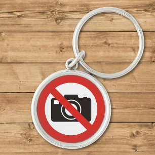Geen foto's toegestaan sleutelhanger