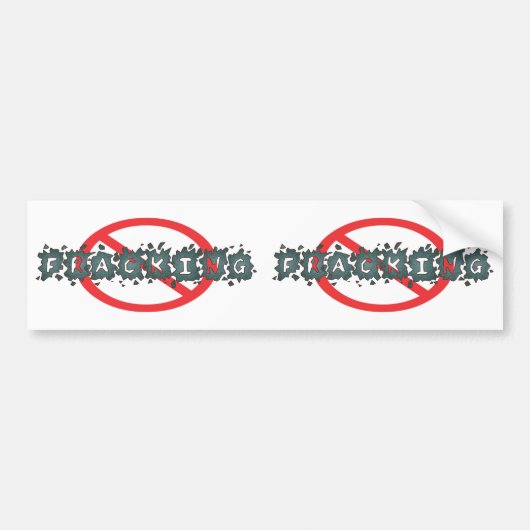 Geen Fracking Decals Bumpersticker (Voorkant)