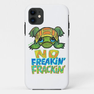 Geen Fracking Turtle IPhone Case