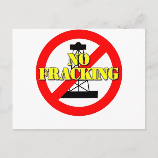 Geen Fracking UK 2 Briefkaart (Voorkant)