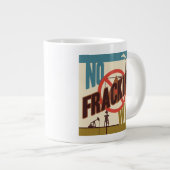Geen Fracking Way Extra Grote Beker (Voorkant rechts)