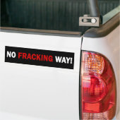 GEEN FRACTIE. Bumpersticker (zwart) (Op Truck)