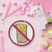 Geen frarijteken papieren bordje (Feest)