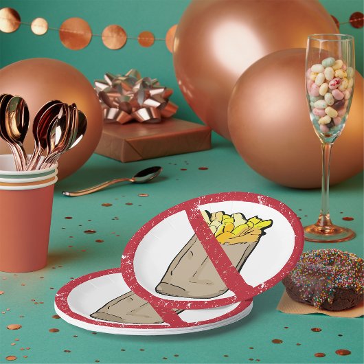 Geen frarijteken papieren bordje