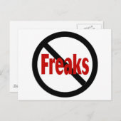 Geen Freaks Briefkaart (Voorkant / Achterkant)