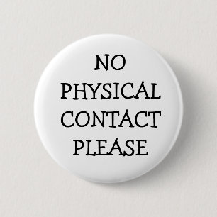 Geen fysieke contactpersoon ronde button 5,7 cm
