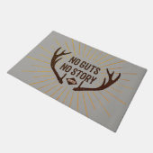 Geen gasten, geen verhalen deurmat (Schuin)