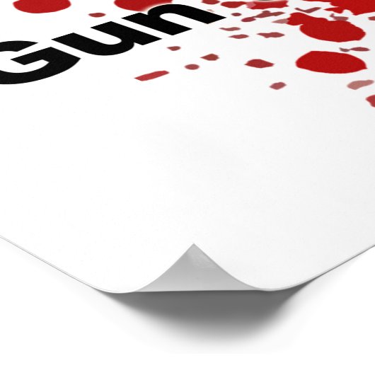 Geen Gedachten en gebeden meer! Pistool nu!! Poster (Hoek)