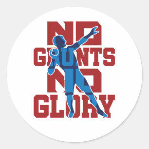 Geen gegoten, geen geforceerde glans en veld ronde sticker