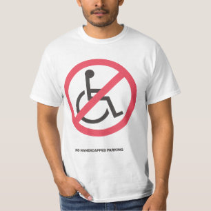 Geen Gehandicapte Parkeren T-shirt