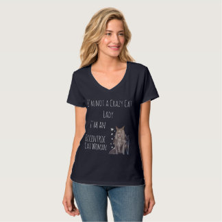 Geen gekke kat-dame t-shirt