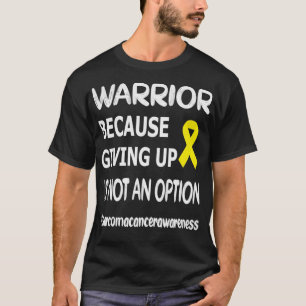 Geen gele ribbon Sarcoma kanker Surviv T-shirt