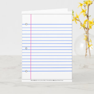 Geen Gelinieerd Papier Meer? Schrijf Op Dit Vel Kaart