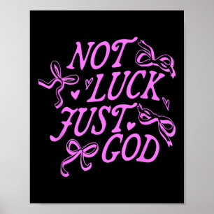 Geen Geluk Alleen God Jezus Christus Design Poster